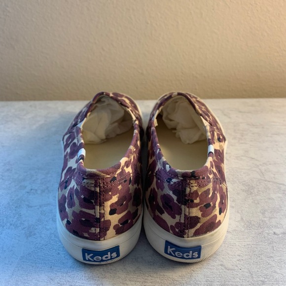 Keds x Elizabeth and‎ James Purple Floral Print Slip On Sneakers Shoes - Picture 10 of 12